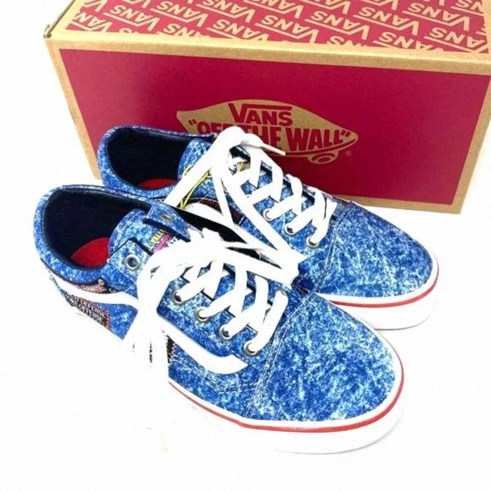 VANS Old Skool Shoe Cobra Kai Multi Canvas Sneakers VN0A3WKT6GL Size Women's Low
